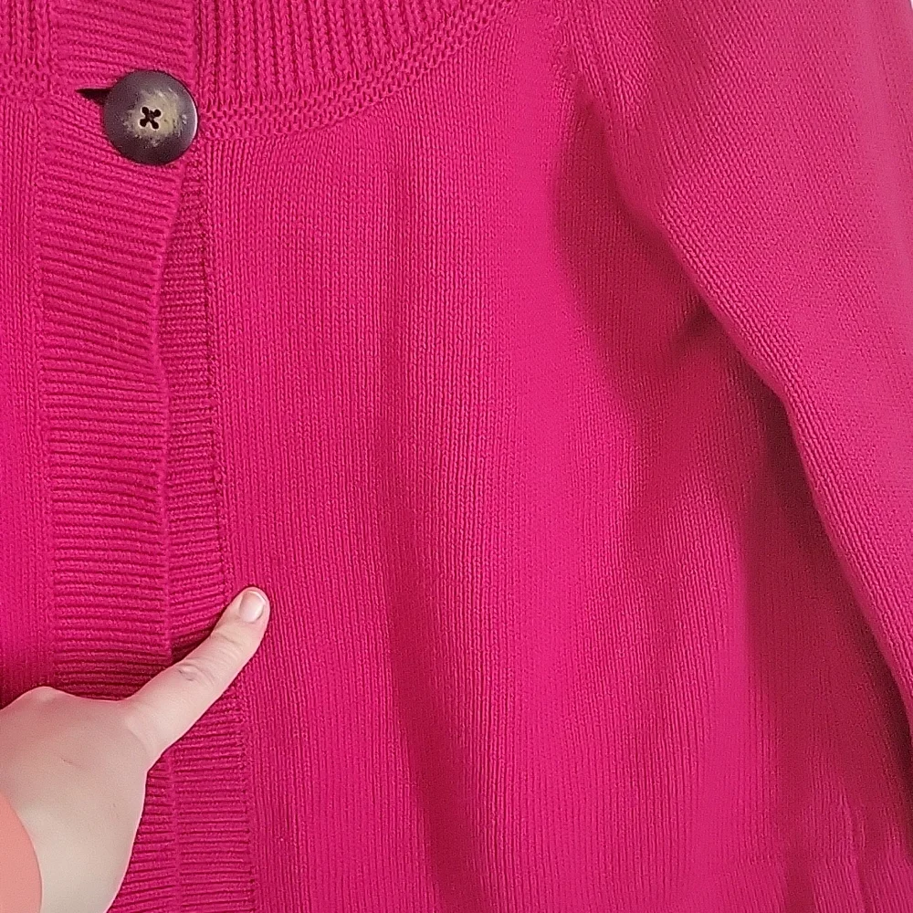 🌻4 for $15🌻 Izod pink large cardigan - Picture 3 of 5